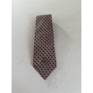 Godchaux's Ritratti by Countess Wara New York Geometric Bronze Necktie
